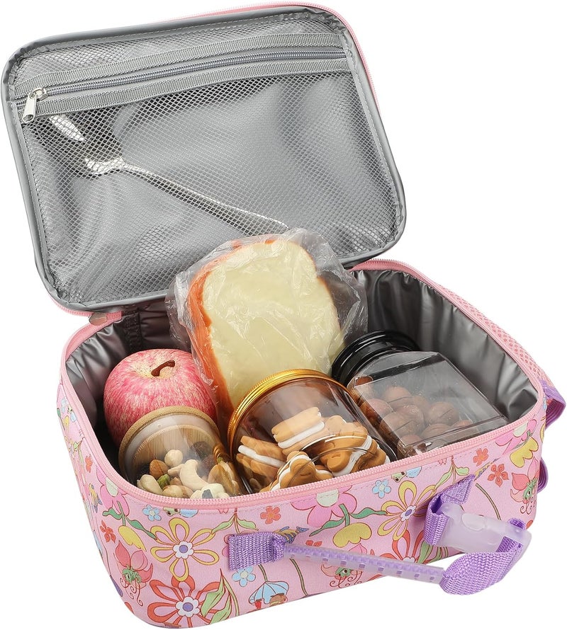Bio World Disney Princess Characters On Floral Print 8" Lunch Kit - Image 5